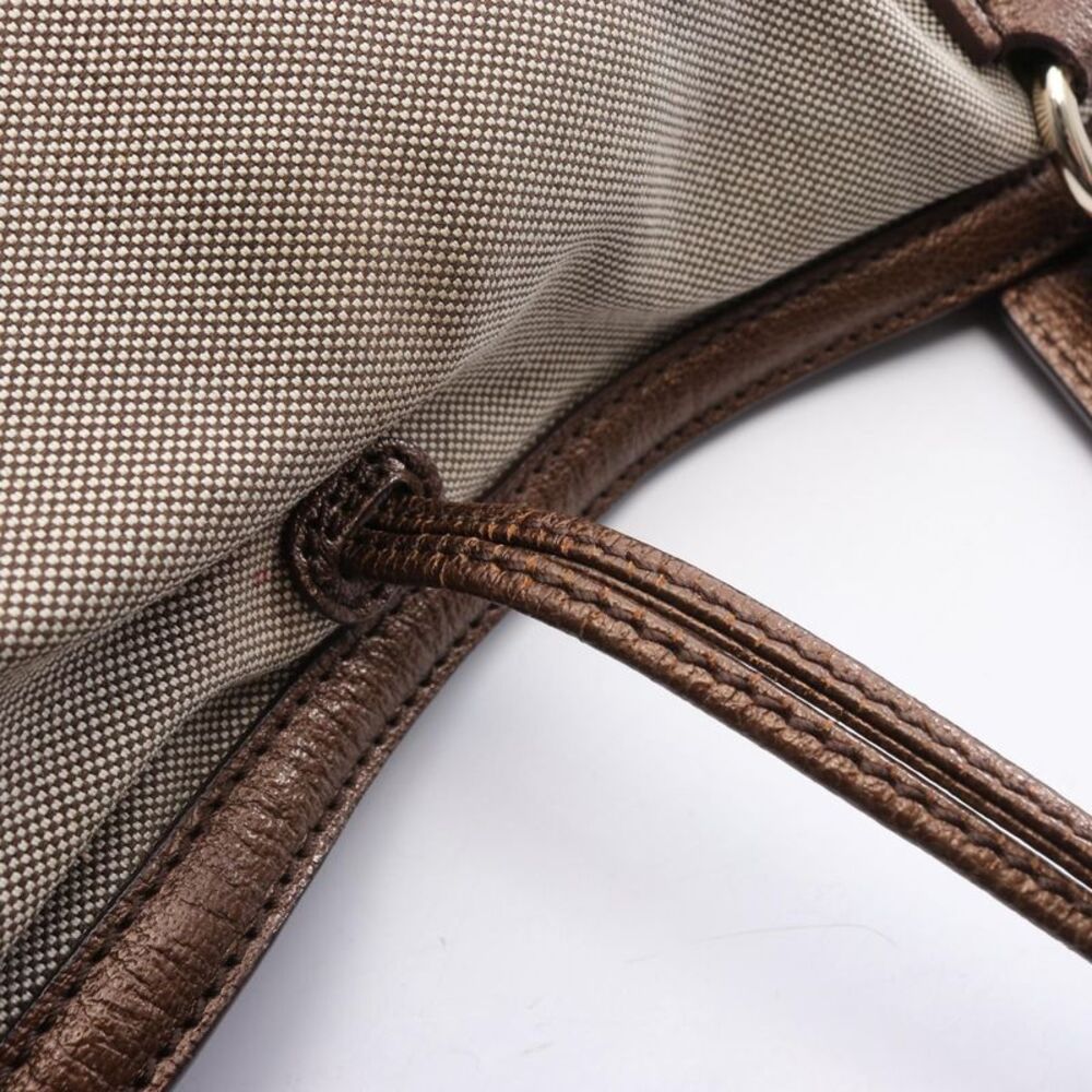 CELINE Carriage Canvas Leather Tote Bag - Picture 9 of 10
